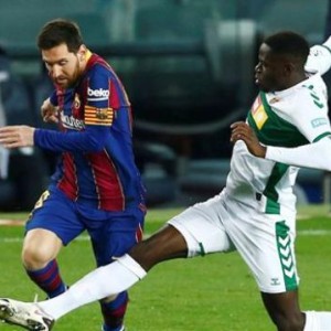 世界杯高清赛事观看-巴萨大胜保级队，梅西梅开二度独占射手榜首